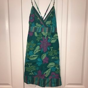 GUESS cross-back spaghetti-strap summer dress